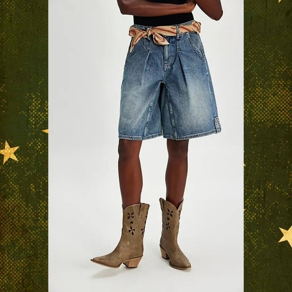 Free People Shoes - Free People Lucky Day Western Boots in Dusty Olive